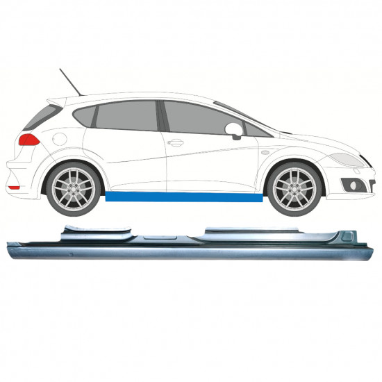 Volledige dorpel voor Seat Leon 2005-2012 / Rechts 8124