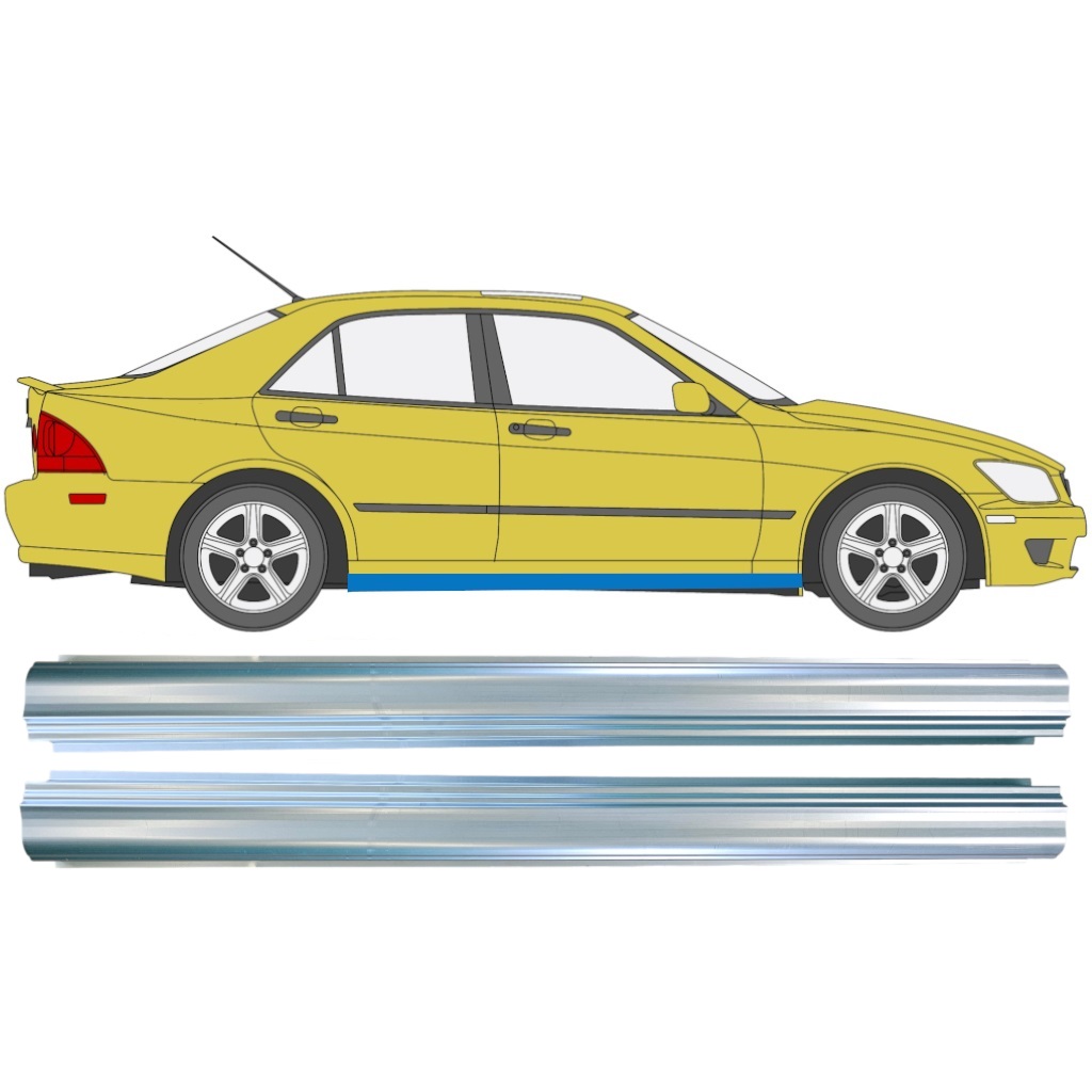 Reparatie Dorpel Voor Lexus Is 1998-2005 / Links = Rechts (Symmetrisch) / Set 10384