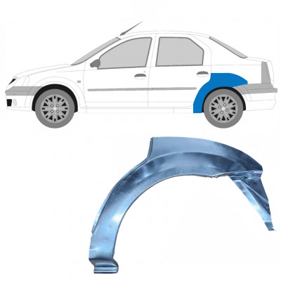 Reparatiepaneel achterspatbord voor Dacia Logan 2004-2009 / Links 8896