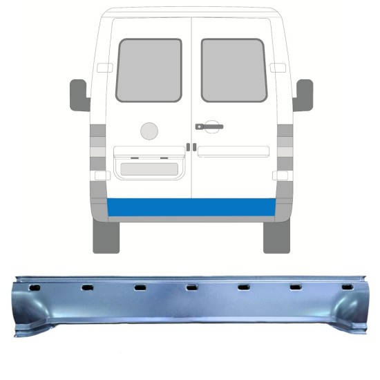 Achterste reparatiepaneel voor Volkswagen LT 1996-2005 16600