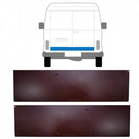 Reparatie plaatwerk achterste deuren  voor Volkswagen LT 1975-1996 / Links = Rechts (symmetrisch) / Set 9870