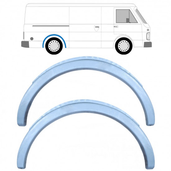 Reparatiepaneel achterspatbord voor Volkswagen LT 1975-1996 / Links = Rechts (symmetrisch) / Set 9873