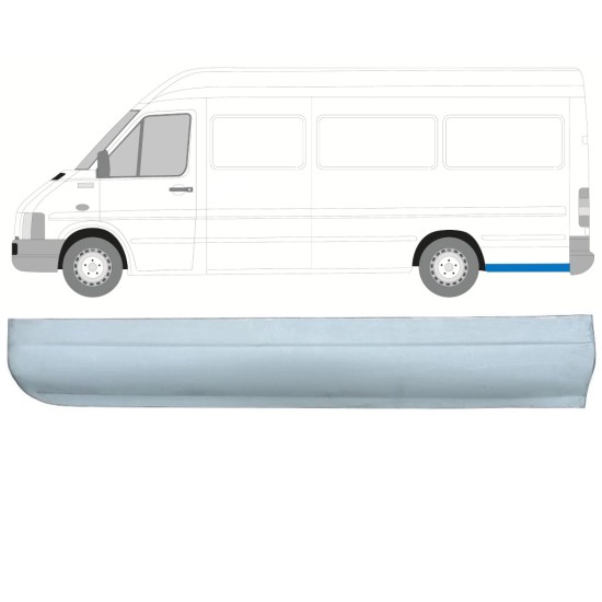 Reparatiepaneel achterste spatbord onderste deel voor Volkswagen LT 1996-2005 / Links 13833