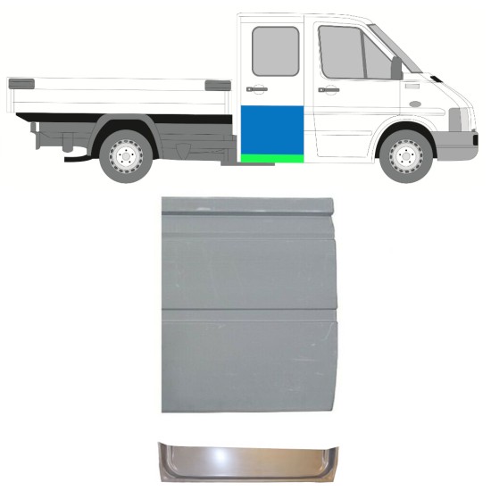 Reparatie plaatwerk achterste deuren voor Volkswagen LT 1996-2005 / Links = Rechts (symmetrisch) 16587