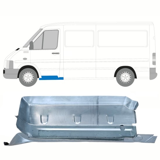Reparatiepaneel voorste treeplank met deel van dorpel voor Volkswagen LT 1996-2005 / Links 16566