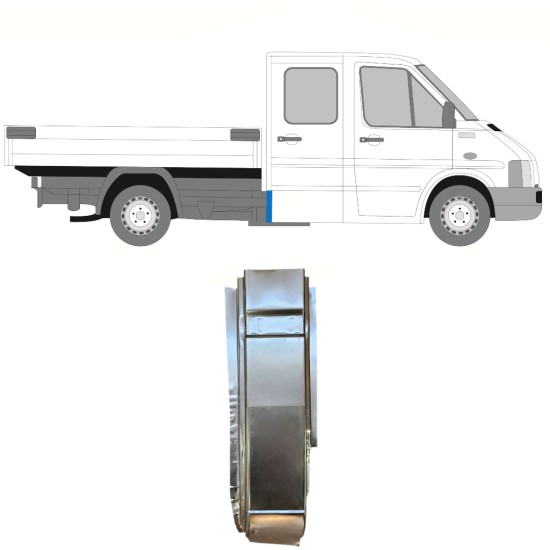 Reparatiepaneel achter hoek voor Volkswagen LT 1996-2005 / Rechts 16594
