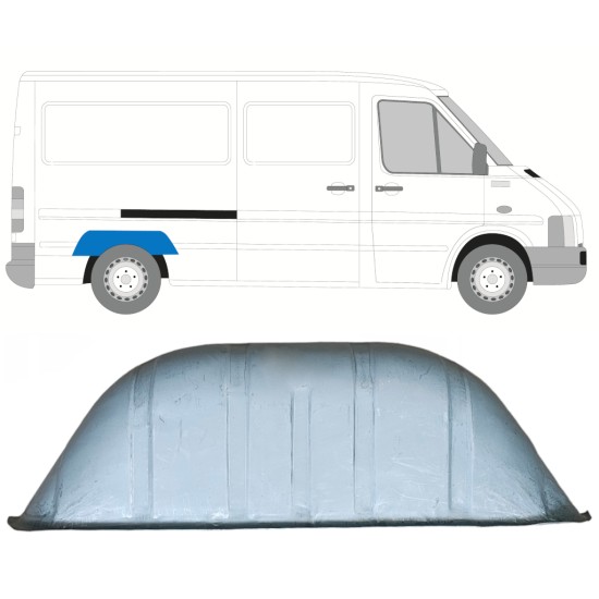 Binnenste reparatiepaneel achter wielkast voor Volkswagen LT 1996-2005 / Links = Rechts (symmetrisch) 13666