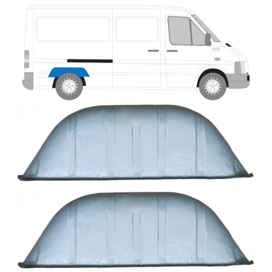 Binnenste reparatiepaneel achter wielkast voor Volkswagen LT 1996-2005 / Links = Rechts (symmetrisch) / Set 14151