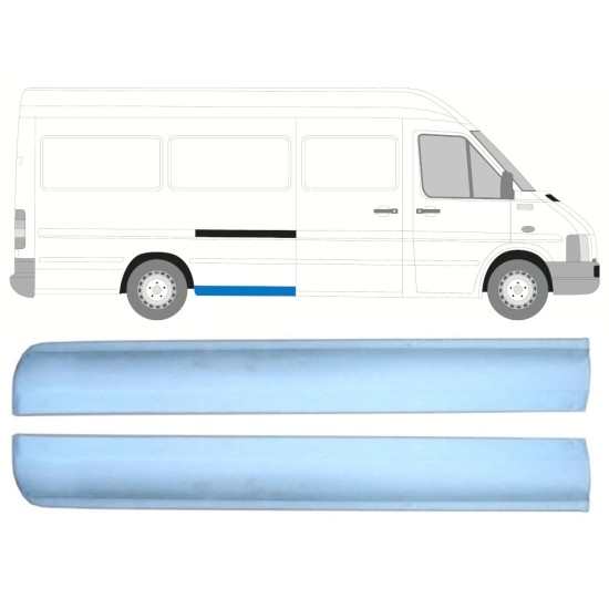 Reparatiepaneel achterste spatbord voorste deel voor Volkswagen LT 1996-2005 / Links + Rechts / Set 16547