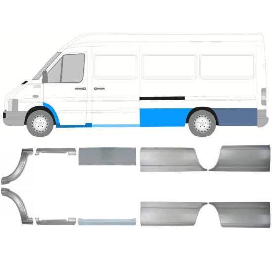 Reparatiepaneel set voor Volkswagen LT 1996-2005 / Links + Rechts 16606