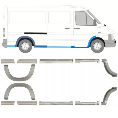 Reparatiepaneel set voor Volkswagen LT 1996-2005 / Links + Rechts / 14388