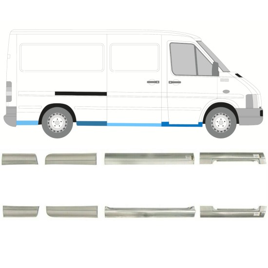 Reparatiepaneel set voor Volkswagen LT 1996-2005 / Links + Rechts / 14387