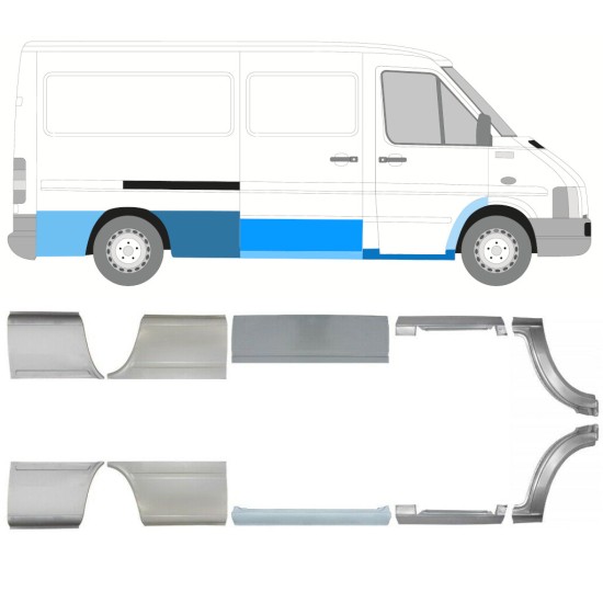 Reparatiepaneel set voor Volkswagen LT 1996-2005 / Links + Rechts 16612