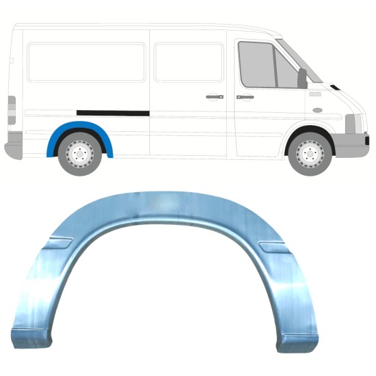 Reparatiepaneel achterspatbord voor Volkswagen LT 1996-2005 / Links = Rechts (symmetrisch) 16599