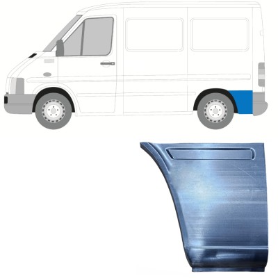 Reparatiepaneel achterste spatbord onderste deel achter wiel voor Volkswagen LT 1996-2005 / Links 13434