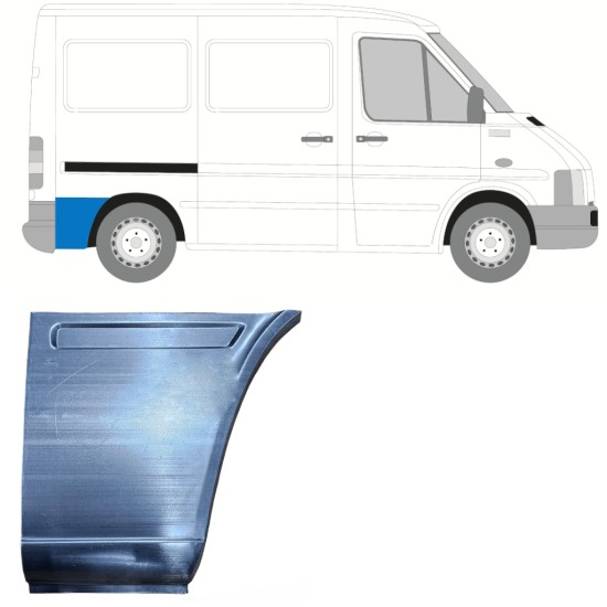 Reparatiepaneel achter spatbord achterste deel voor Volkswagen LT 1996-2005 / Rechts 13433