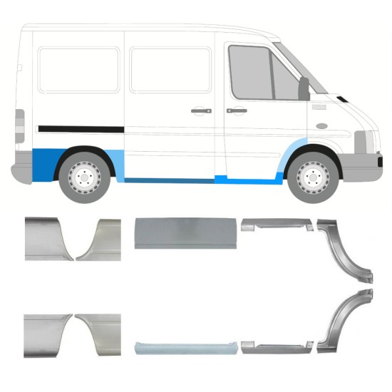 Reparatiepaneel set voor Volkswagen LT 1996-2005 / Links + Rechts 16613