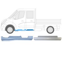 Reparatiepaneel set voor Renault Master 2010- / Links / Dubbele cabine / 14912 Reparatiepaneel set voor Renault Master 2010- / Links / Dubbele cabine / 14912