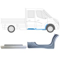 Reparatiepaneel set voor Renault Master 2010- / Rechts / Dubbele cabine / 14913 Reparatiepaneel set voor Renault Master 2010- / Rechts / Dubbele cabine / 14913