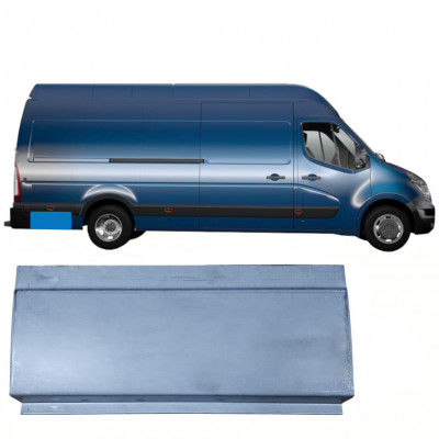 Reparatiepaneel achter spatbord achterste deel voor Renault Master 2010- / Rechts 9064