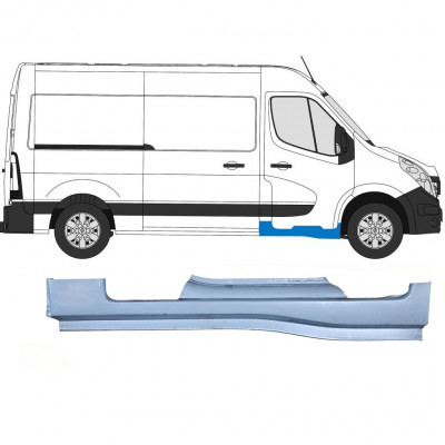 Reparatie dorpel voorste deuren voor Renault Master 2010- / Rechts 10792