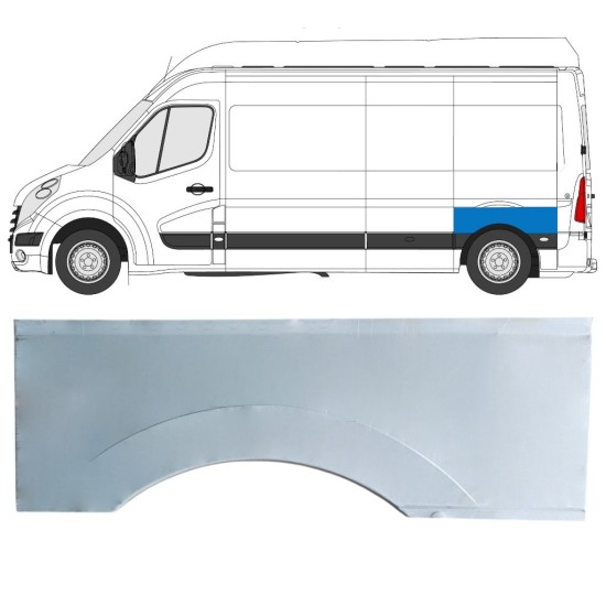 Reparatiepaneel achterspatbord