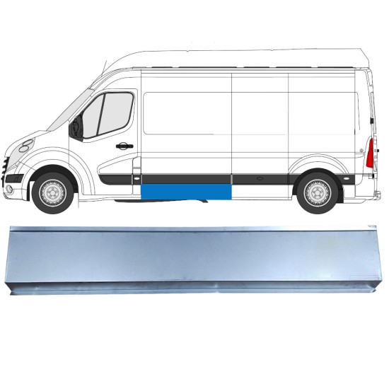 Plaatwerkdeel zijpaneel voor Renault Master 2010- / Links 16791