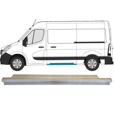 Schuifdeur dorpel reparatiepanel voor Renault Master 2010- / Links 14915