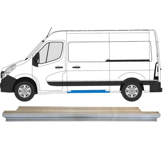 Schuifdeur dorpel reparatiepanel voor Renault Master 2010- / Links 14915 Schuifdeur dorpel reparatiepanel voor Renault Master 2010- / Links 14915