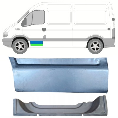 Binnen + buiten reparatiepaneel voor deur voor Opel Movano 1998-2010 / Links 16880