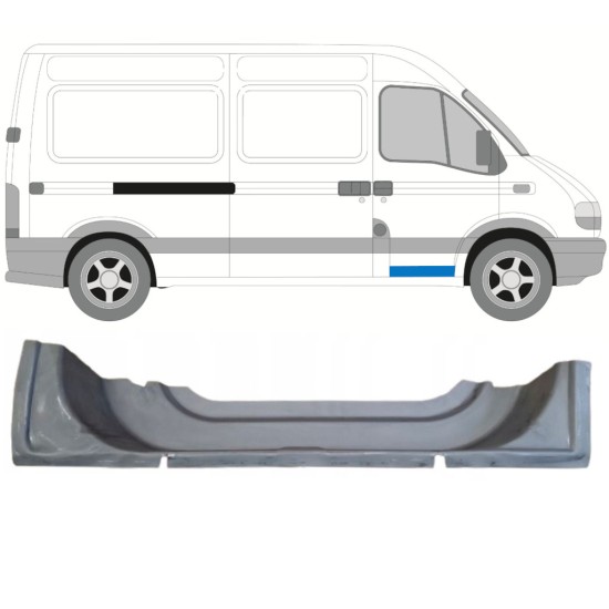 Reparatiepaneel voor deur binnen voor Renault Master 1998-2010 / Rechts 16861