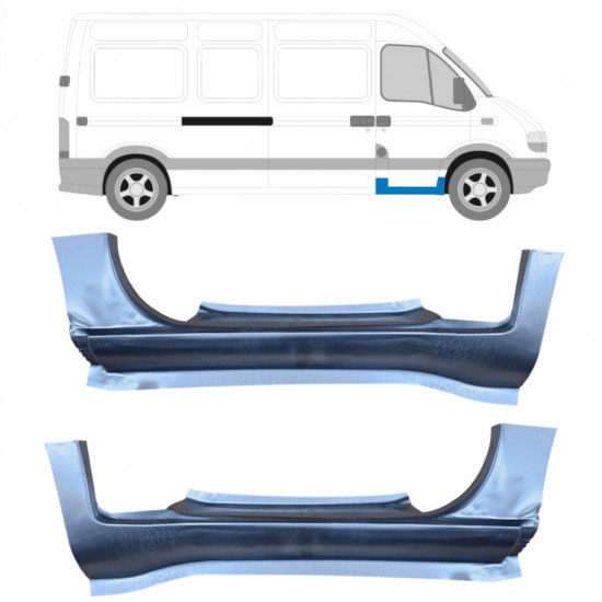 Reparatie dorpel voor Renault Master 1998-2010 / Links + Rechts / Set 9451