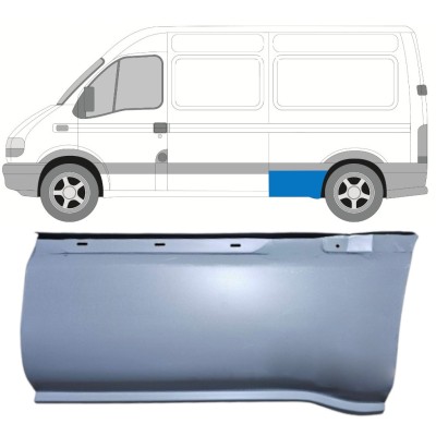 Reparatiepaneel achterspatbord voor Renault Master 1998-2010 / Links 16904