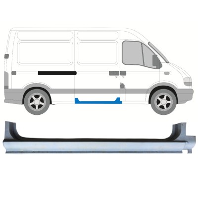 Schuifdeur dorpel reparatiepanel voor Renault Master 1998-2010 / Rechts 14875
