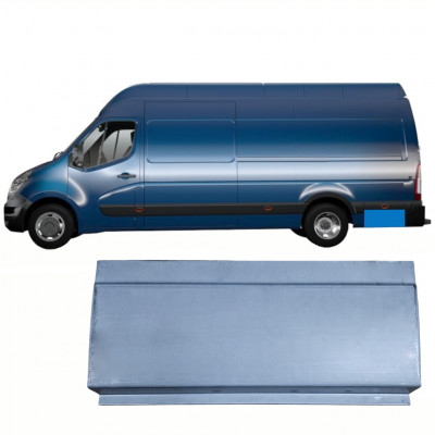 Reparatiepaneel achter spatbord achterste deel voor Renault Master 2010- / Links 9065