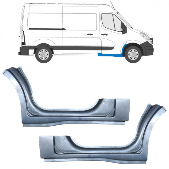 RENAULT MASTER 2010- 1/3 DORPELREPARATIEPANEEL / SET