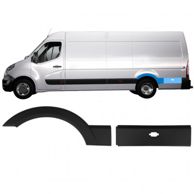 RENAULT MASTER 2010- ZIJSTRIP EXTRA LANG / SET / LINKS