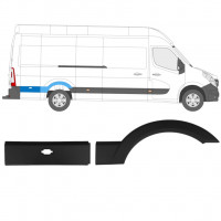 Zijlijst sierlijst  voor Renault Master 2010- / Rechts / Set 10920