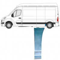 Reparatiepaneel achterste spatbord voorste deel voor Renault Master 2010- / Links 12847