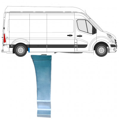 Reparatiepaneel achterste spatbord voorste deel voor Renault Master 2010- / Rechts 12846