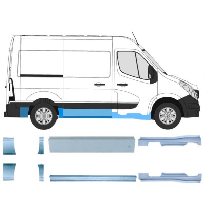 Reparatiepaneel set voor Renault Master 2010- / Links + Rechts / 14925