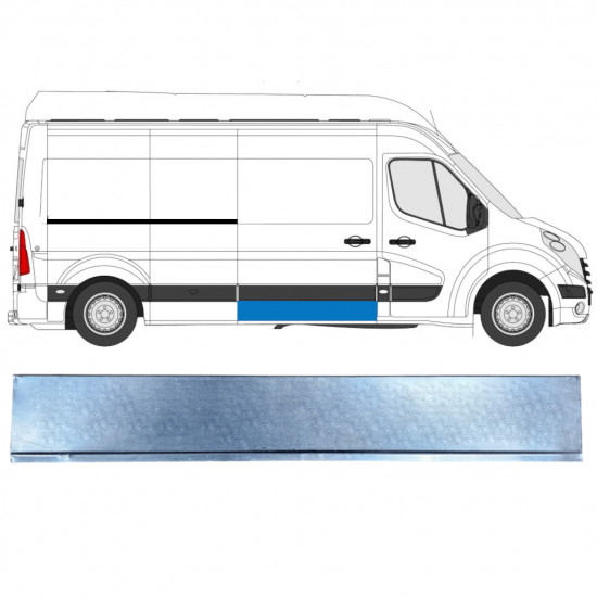 RENAULT MASTER 2010- SCHUIFDEUR PANEL / RECHTS