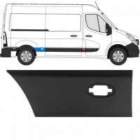 Sierlijst zijlijst achter spatbord met lamp voor Renault Master 2010- / L2 / Rechts 10930