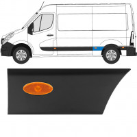 Sierlijst zijlijst achter spatbord met lamp voor Renault Master 2010- / L2 / Links /  10933