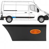 Sierlijst zijlijst achter spatbord met lamp voor Renault Master 2010- / L2 / Rechts /  10932