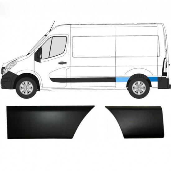 Sierlijsten set voor Renault Master Opel Movano Nv 400 2010- / Links /  8578