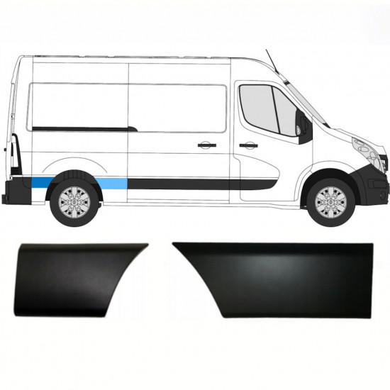 Sierlijsten set voor Renault Master Opel Movano Nv 400 2010- / Rechts /  8577