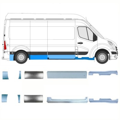 Reparatiepaneel set voor Renault Master 2010- / Links + Rechts / 14927