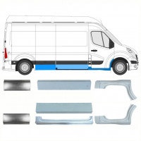 RENAULT MASTER 2010- REPARATIE PANEEL LANGE WIELBASIS / SET / RECHTS + LINKS