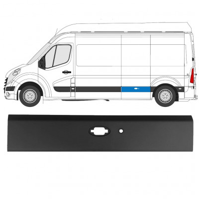 Sierlijst zijlijst PDC voor Renault Master 2010- / LWB / Links 10911